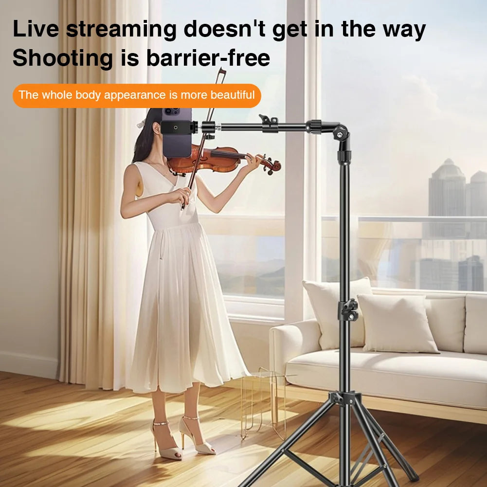 Phone Tripod Adjustable Cell Phone Tripod Stand for Filming Video Recording Live Stream
