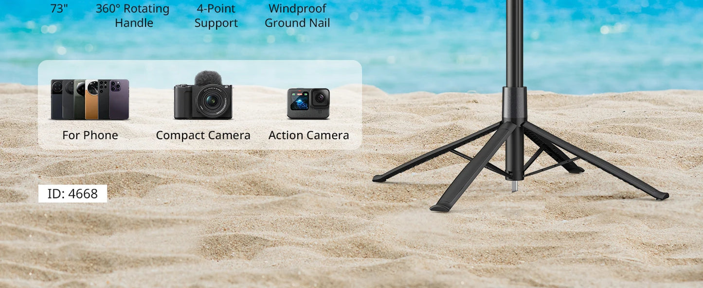 SmallRig Versatile Tripod for Videoing Live Streaming Vlogging, Lightweight Tripod for Outdoor Shooting Phone Camera Suitable