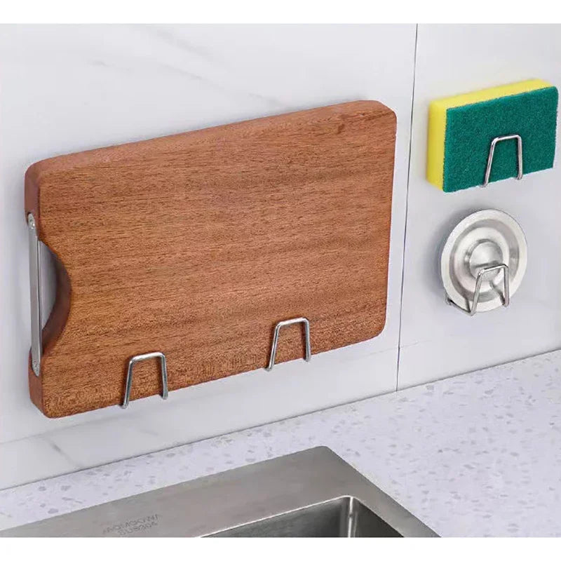 Stainless Steel Sink Sponge Holder – Self-Adhesive Kitchen Sink Rack