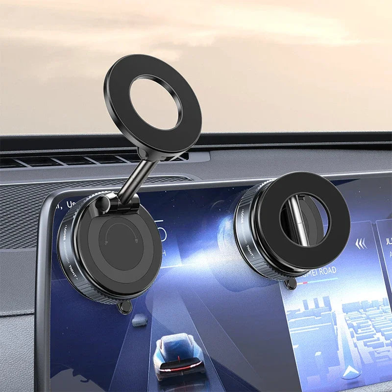 2026 New 360 ° Adjustable Suction Cup Phone Holder Vacuum Magnetic Car Phone Holder Magnetic Foldable Phone Holder Pocket Sized