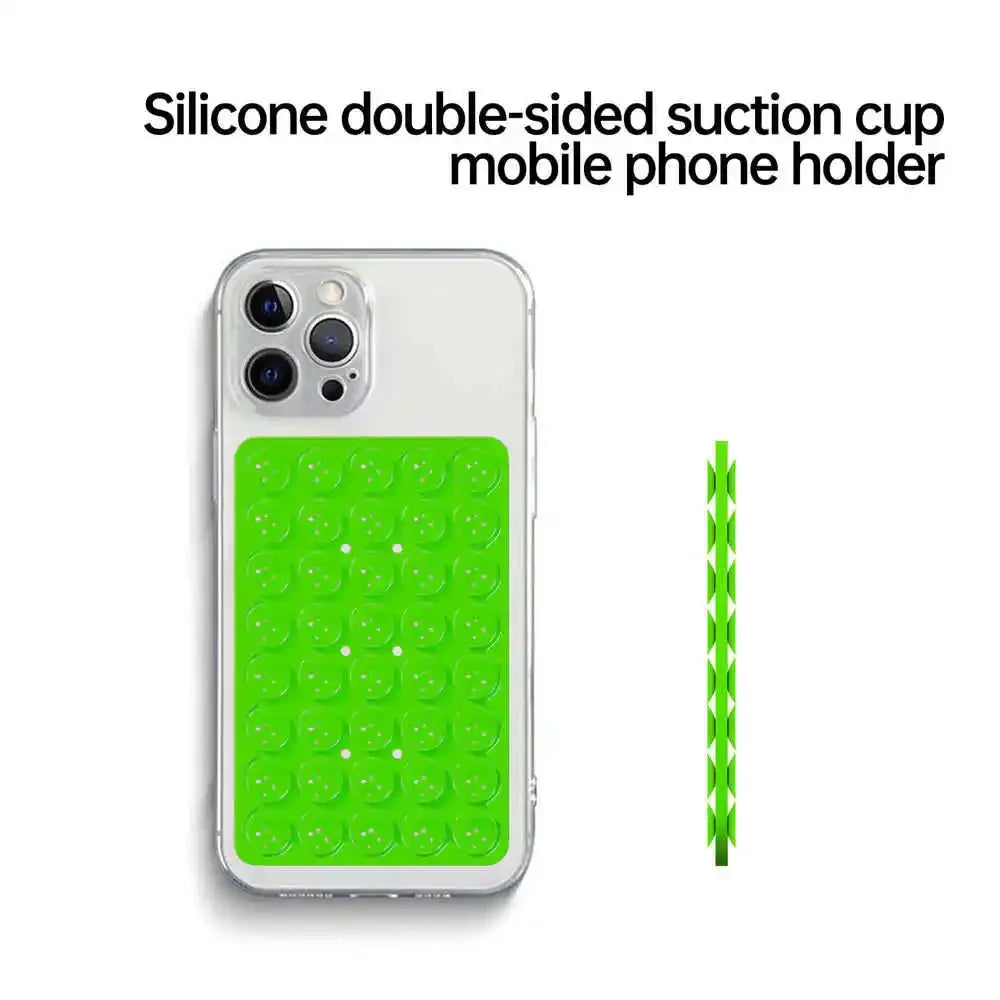 Silicone Suction Cup Phone Mount Double-Sided, Sticky Grip Suction Case Mount, Hands-Free Accessories for Tiktok Videos & Selfie