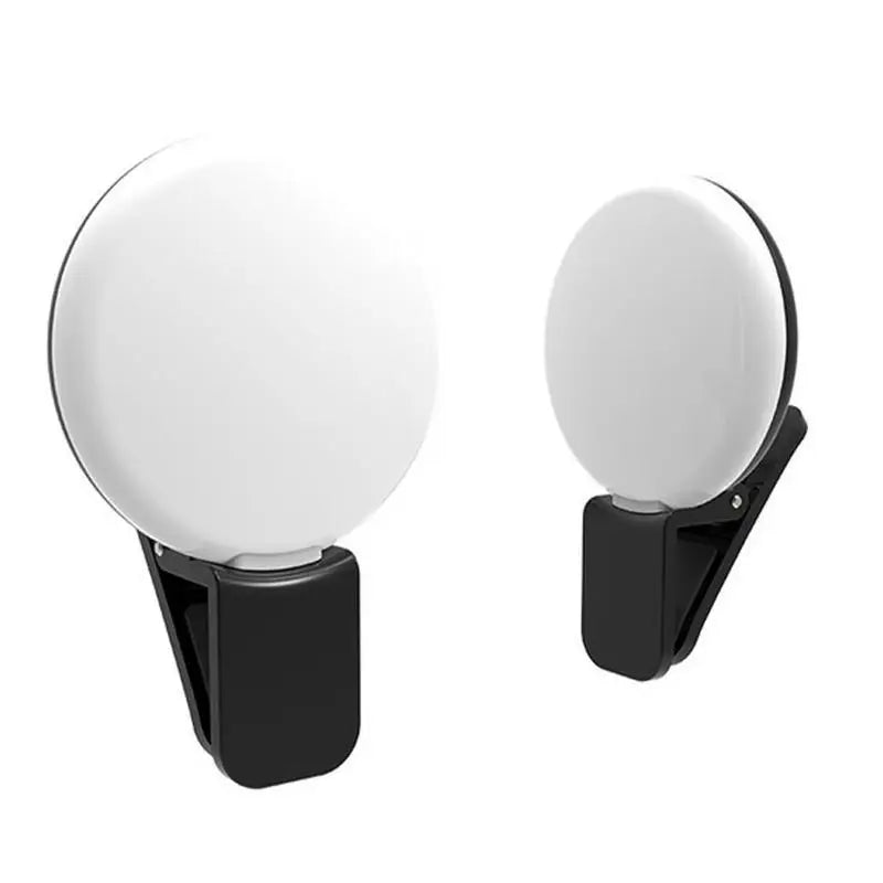Light Mobile Phone Fill Flash Lens Portable LED External Fill Light Mini Circular Fill Light Clip For IPhone