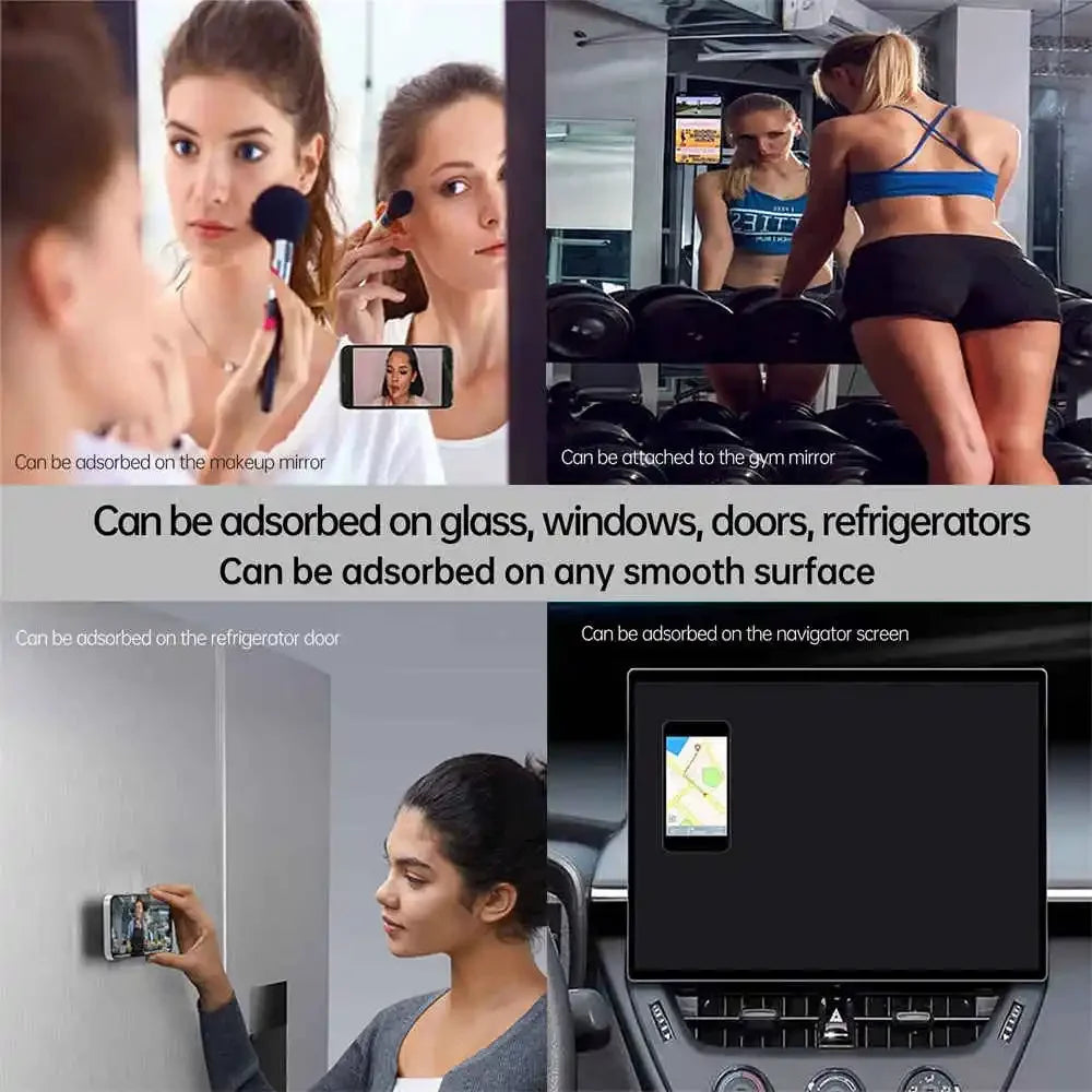 Silicone Suction Cup Phone Mount Double-Sided, Sticky Grip Suction Case Mount, Hands-Free Accessories for Tiktok Videos & Selfie