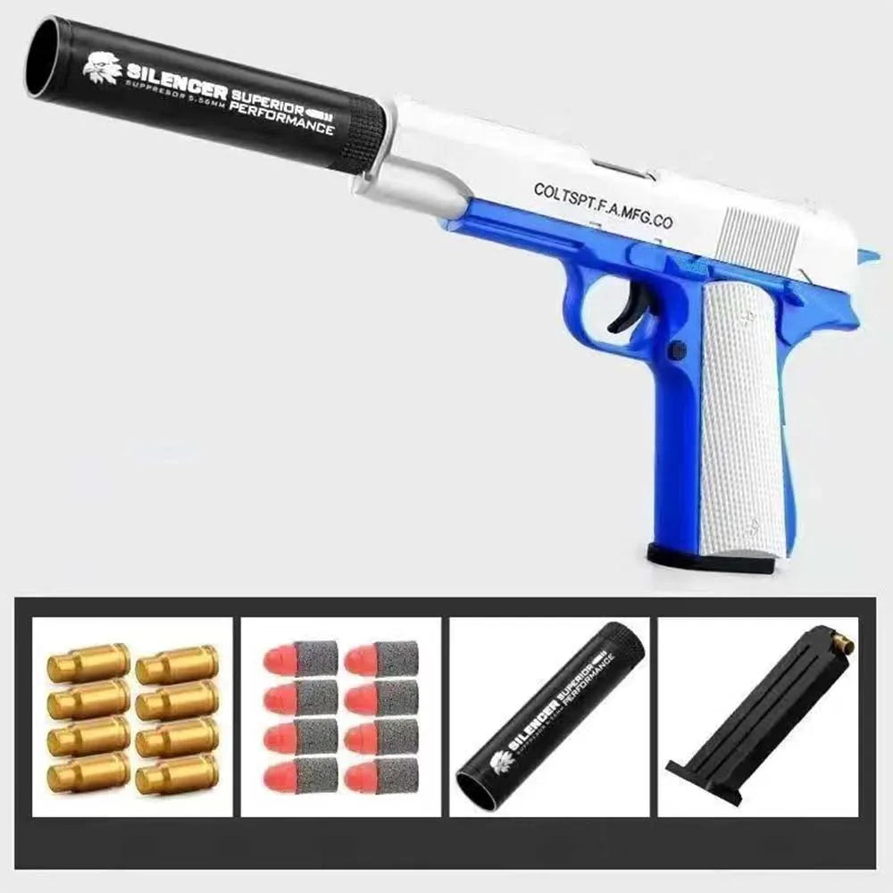 Safe Toy Gun For Kids Boys Soft Bullet Gun Pistol Birthday Gift Dropshiping Shopify TikTok Toys
