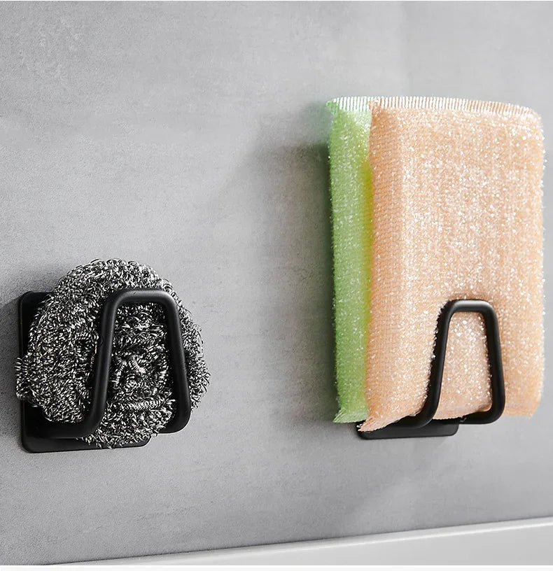Stainless Steel Sink Sponge Holder – Self-Adhesive Kitchen Sink Rack