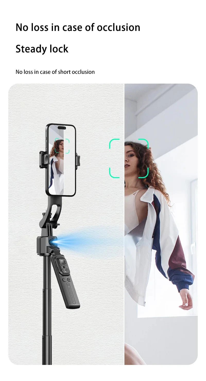 C17 Selfie Stick Intelligent Ai Mobile Follow-Up Anti Shake Retractable Pan Tilt Automatic Camera Tool Phone Holder