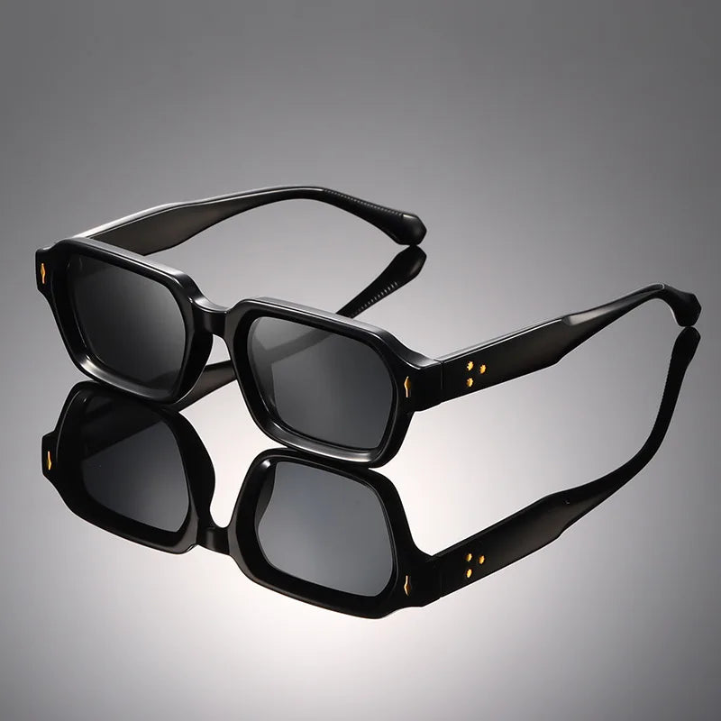 UVLAIK  2026 New Sunglasses Men Classic Retro Brand Designer Sunglass Irregular Thick Frame Women INS Fashion Sun Glasses UV400