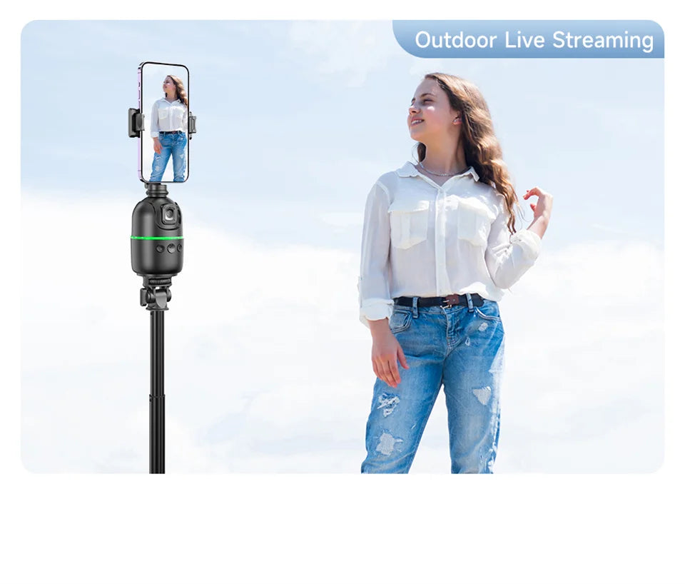 FANGTUOSI 2026 New Gimbal Stabilizer With Light AI Follow Shooting Bracket For TikTok Live Video Photography for iOS Smartphone