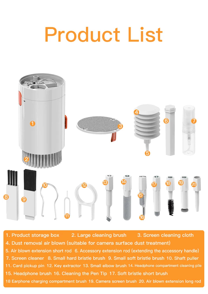 20-in-1 Digital Cleaning Kit – Electronics Cleaning Tool Set