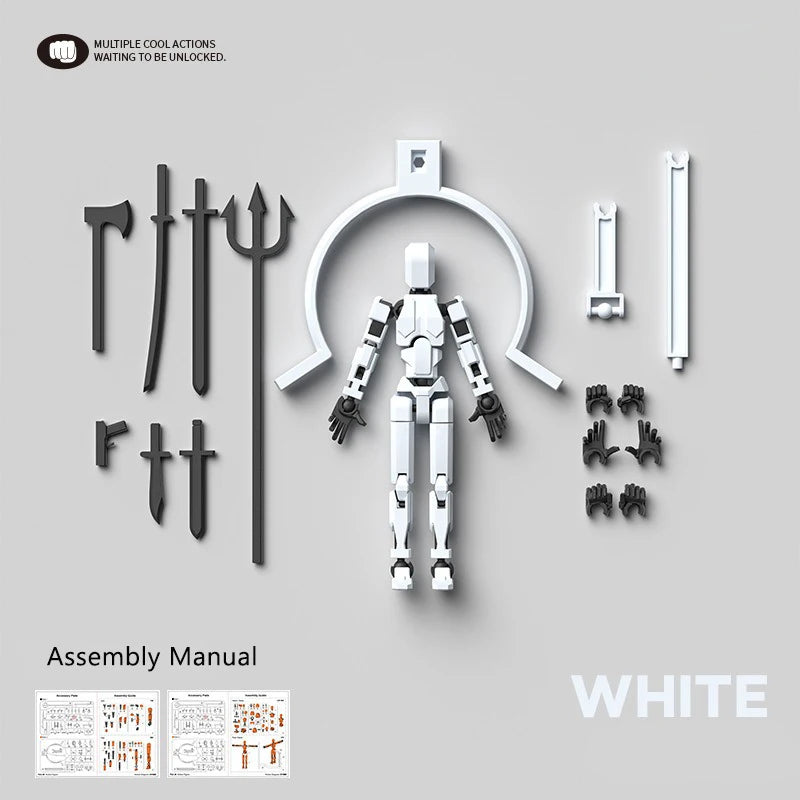 Multi-Jointed Movable Shapeshift Robot Magnetic Attraction 3D Printed Mannequin Dummy 13 Action Figures Toys For Children Adult