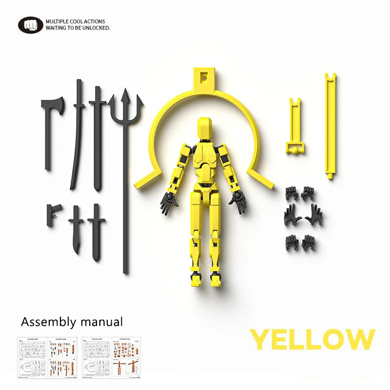 Multi-Jointed Movable Shapeshift Robot Magnetic Attraction 3D Printed Mannequin Dummy 13 Action Figures Toys For Children Adult