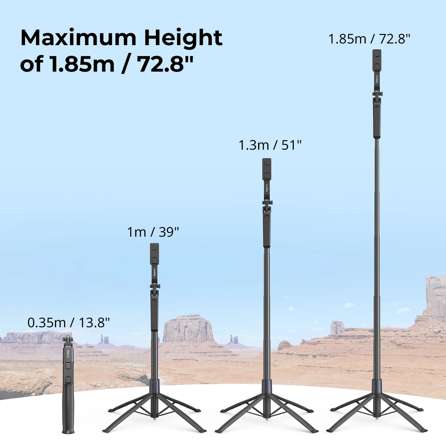 SmallRig Versatile Tripod for Videoing Live Streaming Vlogging, Lightweight Tripod for Outdoor Shooting Phone Camera Suitable