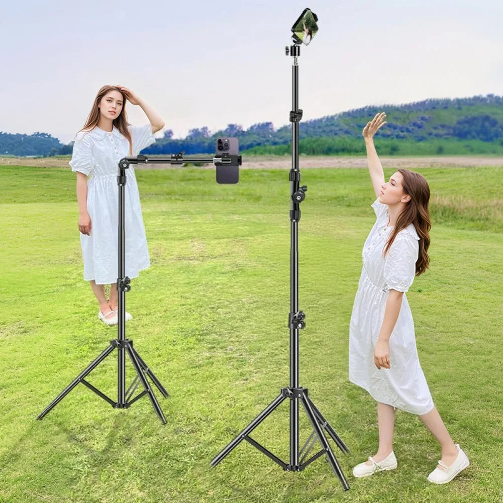 Phone Tripod Adjustable Cell Phone Tripod Stand for Filming Video Recording Live Stream