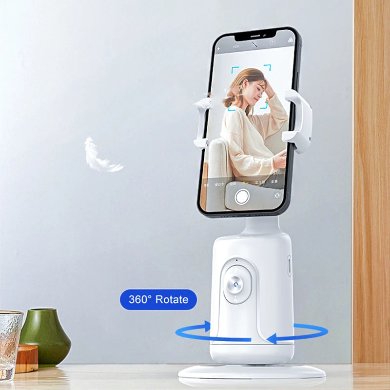 COOL DIER NEW P01 360 Rotation Gimbal Stabilizer AI Following Face Tracking Desktop Gimbal PTZ For Tiktok Smartphone Live