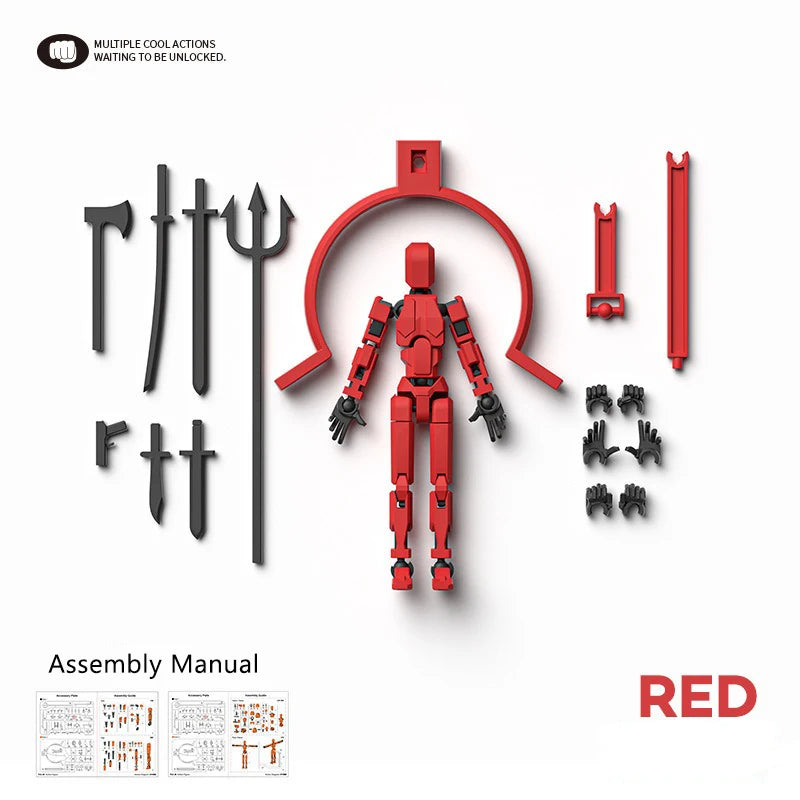 Multi-Jointed Movable Shapeshift Robot Magnetic Attraction 3D Printed Mannequin Dummy 13 Action Figures Toys For Children Adult