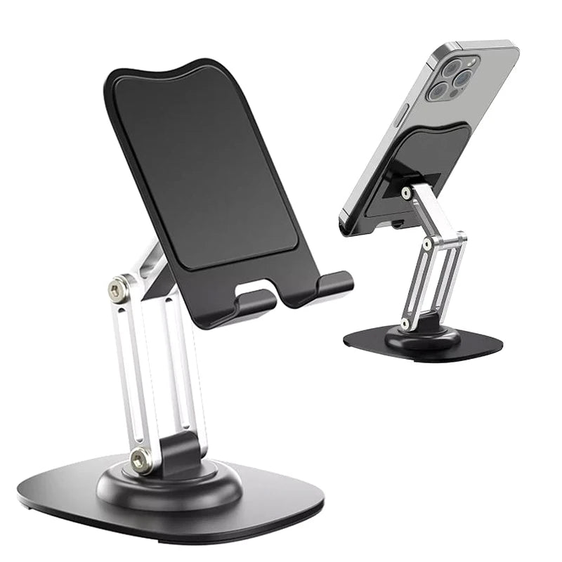 360° Rotation Portable Tablet Holder For Phone iPad iPhone 17 Xiaomi Folding Lazy Desktop Live Mobile Phone Stand Mount Bracket