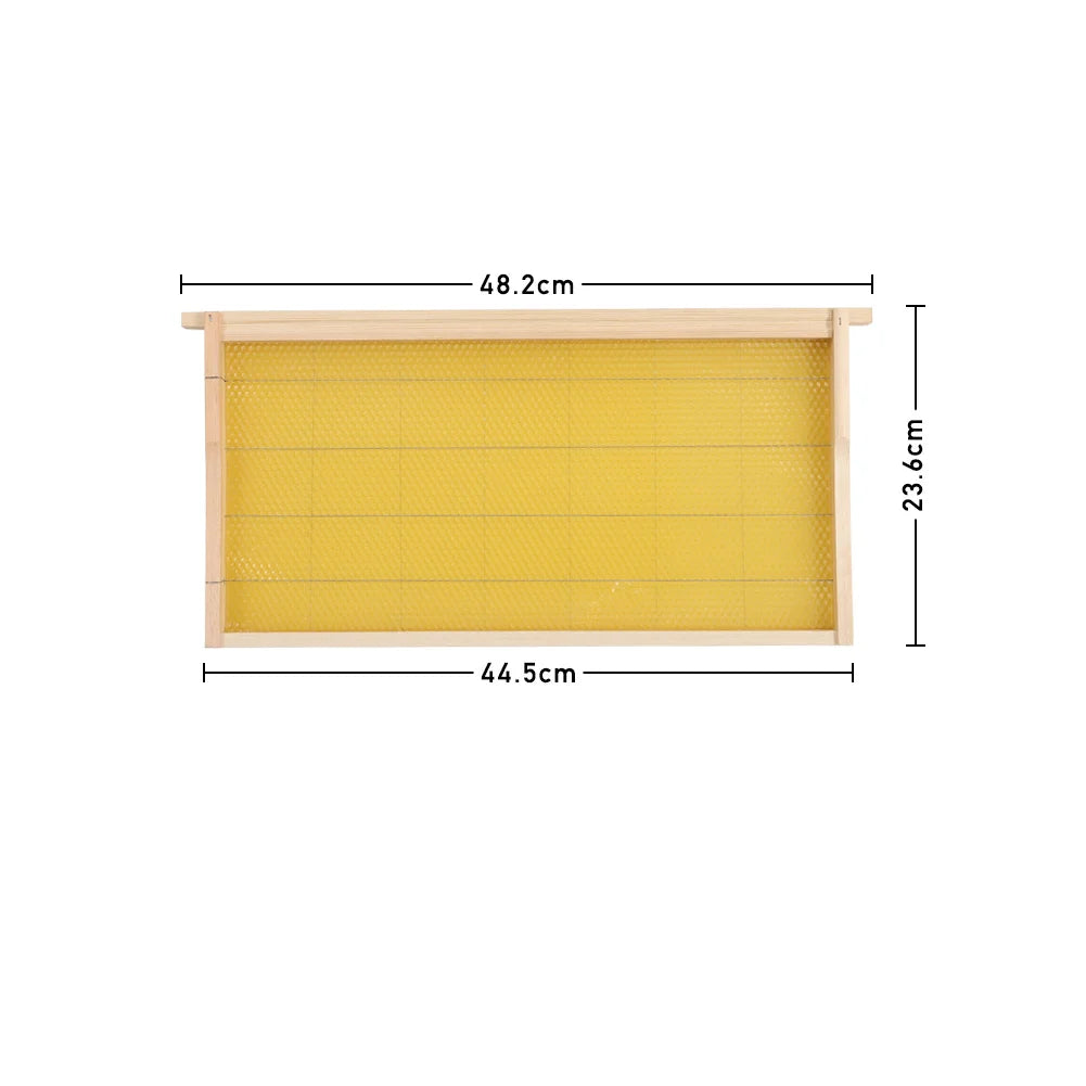 10-Piece Wooden Langstroth Beehive Frames – Square Design, Natural Wood, Beekeeping Supplies for Honey Production & Agricultural