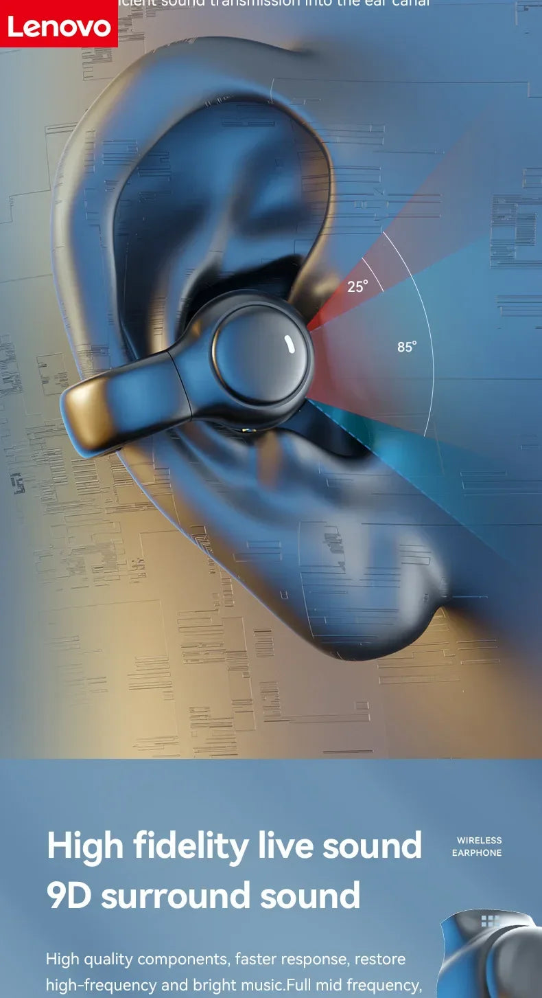 Lenove Original M47 Wireless Earbuds Bluetooth Headset Charging Earphones Bone Conduction Headphones