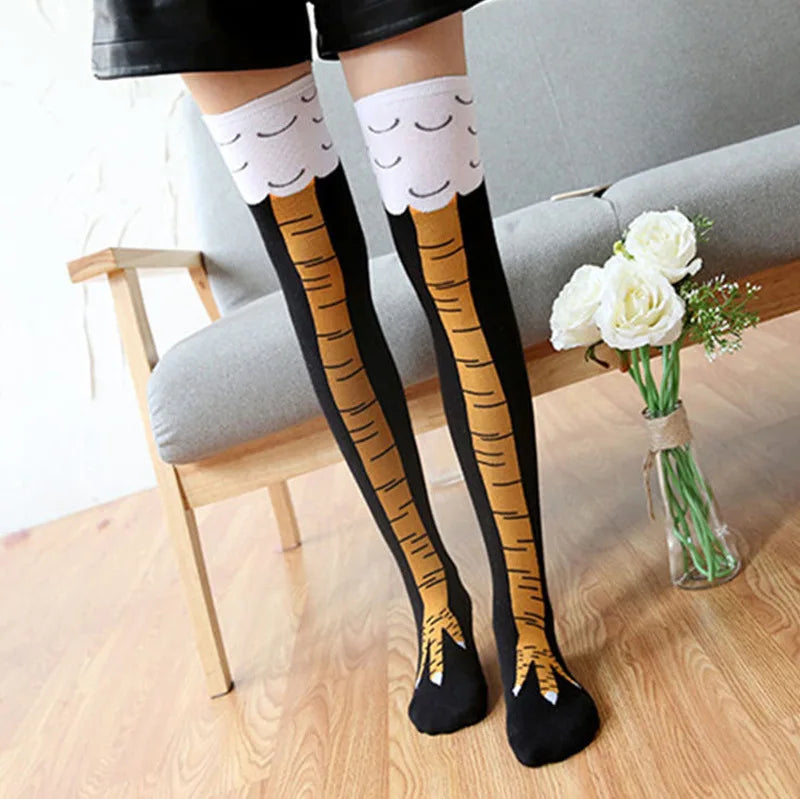 Chicken Feet Socks Chicken Feet Socks Funny Tiktok Same Funny Chicken Feet Socks Valentine's Day Birthday Gift Ostrich M