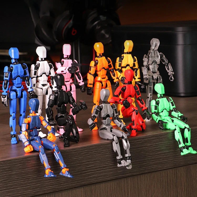 Multi-Jointed Movable Shapeshift Robot Magnetic Attraction 3D Printed Mannequin Dummy 13 Action Figures Toys For Children Adult