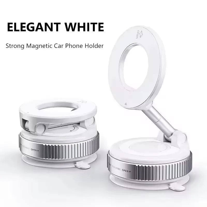 2026 New 360 ° Adjustable Suction Cup Phone Holder Vacuum Magnetic Car Phone Holder Magnetic Foldable Phone Holder Pocket Sized