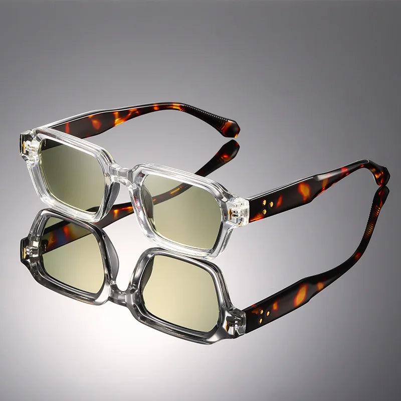UVLAIK  2026 New Sunglasses Men Classic Retro Brand Designer Sunglass Irregular Thick Frame Women INS Fashion Sun Glasses UV400