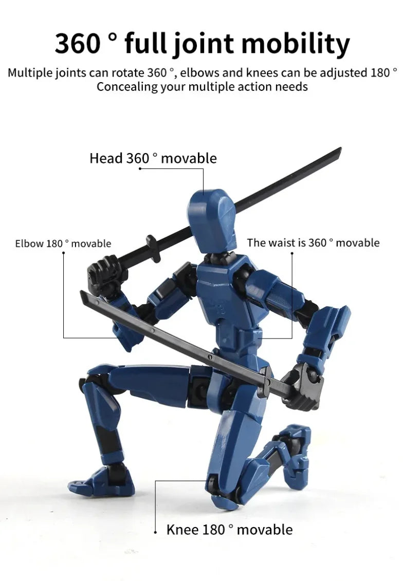 Multi-Jointed Movable Shapeshift Robot Magnetic Attraction 3D Printed Mannequin Dummy 13 Action Figures Toys For Children Adult