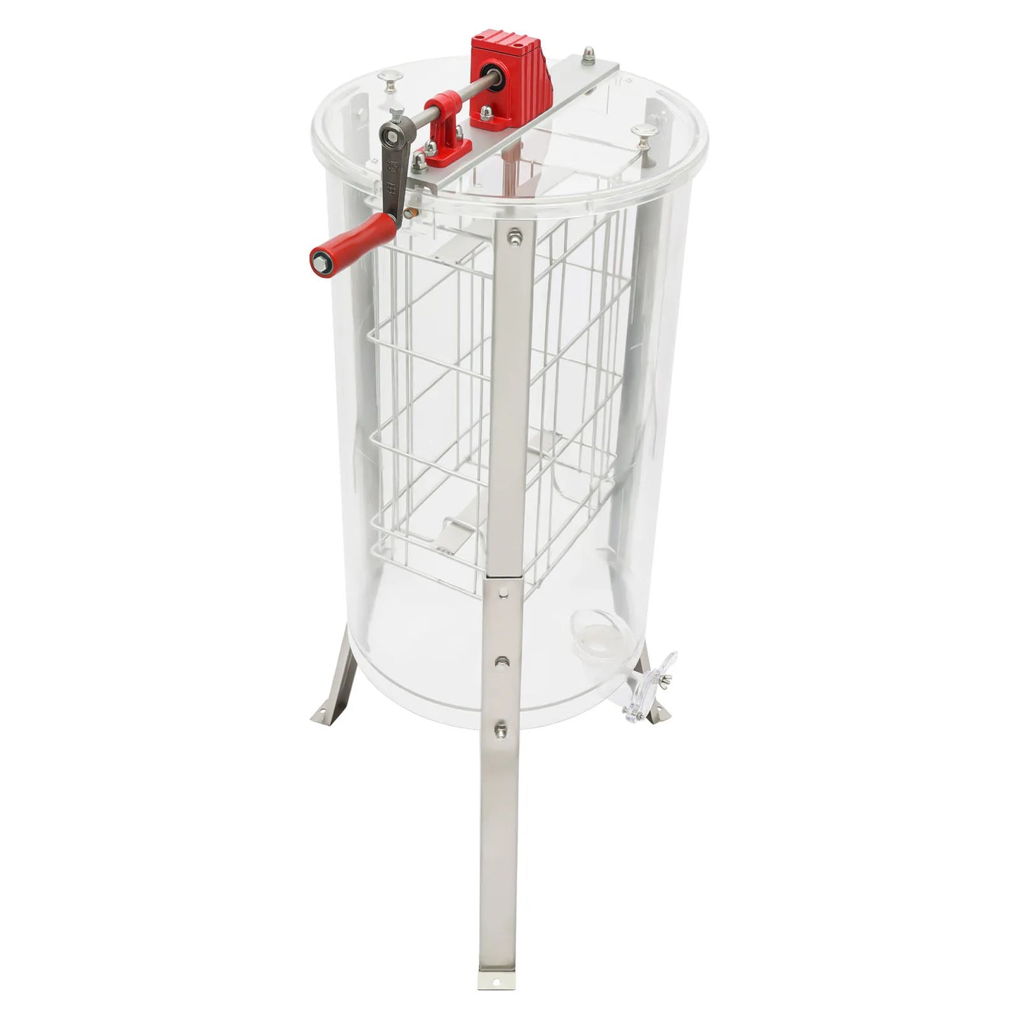 Honey Extractor 2 Frame Manual Honey Extractor Equipment Fully transparent honey separator Beekeeping Apiary Centrifuge Equipmen