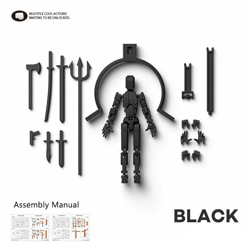Multi-Jointed Movable Shapeshift Robot Magnetic Attraction 3D Printed Mannequin Dummy 13 Action Figures Toys For Children Adult