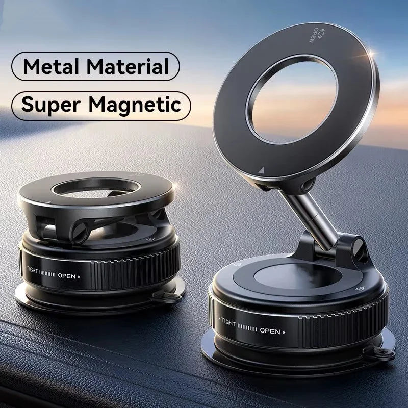 2026 New 360 ° Adjustable Suction Cup Phone Holder Vacuum Magnetic Car Phone Holder Magnetic Foldable Phone Holder Pocket Sized