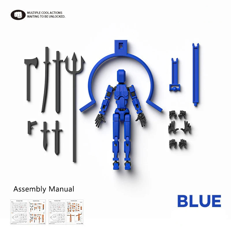 Multi-Jointed Movable Shapeshift Robot Magnetic Attraction 3D Printed Mannequin Dummy 13 Action Figures Toys For Children Adult