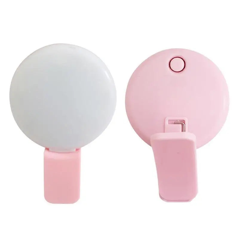 Light Mobile Phone Fill Flash Lens Portable LED External Fill Light Mini Circular Fill Light Clip For IPhone