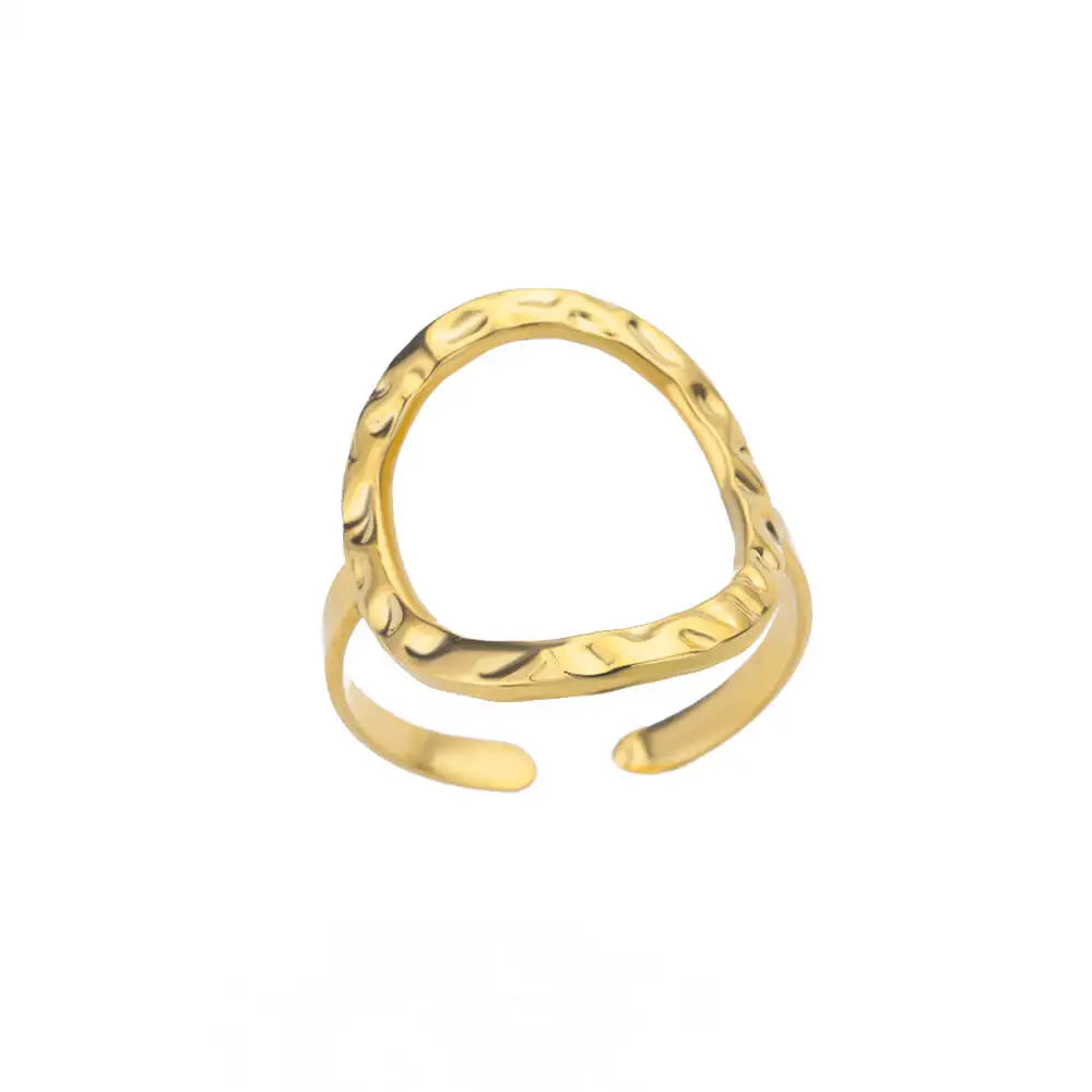 Stainless Steel Rings For Women 2026 Trend Open Gold Color Double Bead Ball Ring Wedding Aesthetic Jewelry Couple Gift anillos