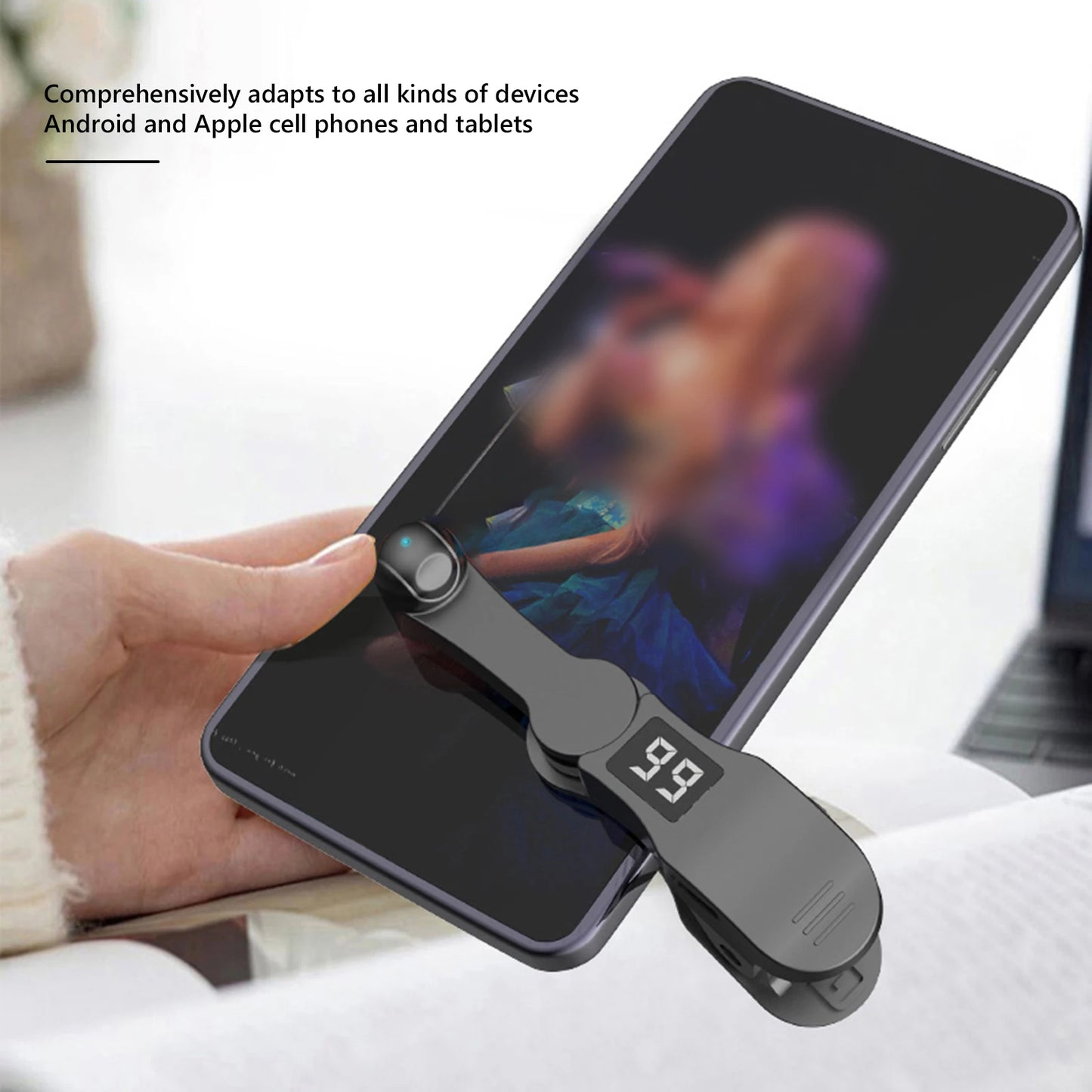 Auto Clicker for TikTok Smart Phone Video App Live Streaming Gadget Automatic Phone Screen Tapper Simulated Finger Clicking