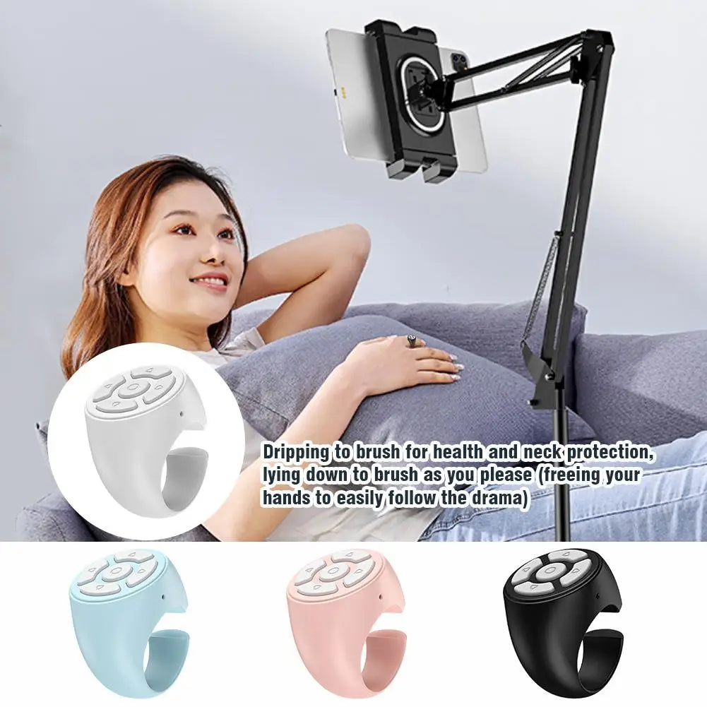 Blutooth Remote Control Scrolling Ring Finger Wireless Mobile Phone Video Selfie Stick Camera Controller Tiktoks Remote