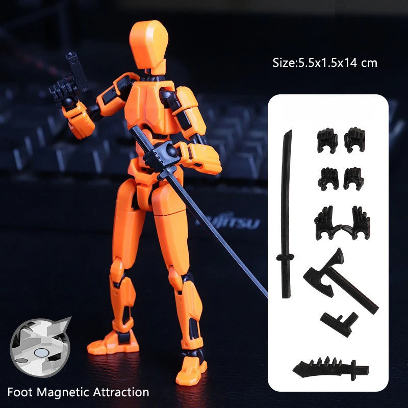 Multi-Jointed Movable Shapeshift Robot Magnetic Attraction 3D Printed Mannequin Dummy 13 Action Figures Toys For Children Adult
