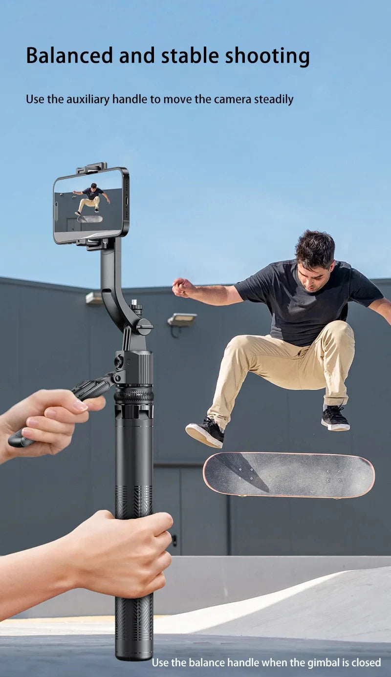 C17 Selfie Stick Intelligent Ai Mobile Follow-Up Anti Shake Retractable Pan Tilt Automatic Camera Tool Phone Holder