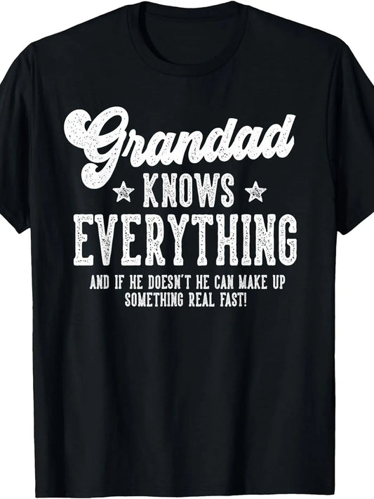 Funny Grandad Gag Gift Suitable for Birthday & Father's Day - Humorous Aging Jokes T-Shirt, Loose Fit Comfortable Tee for Grandfathers, Casual Wear & Events (Ideal for Grandad)
