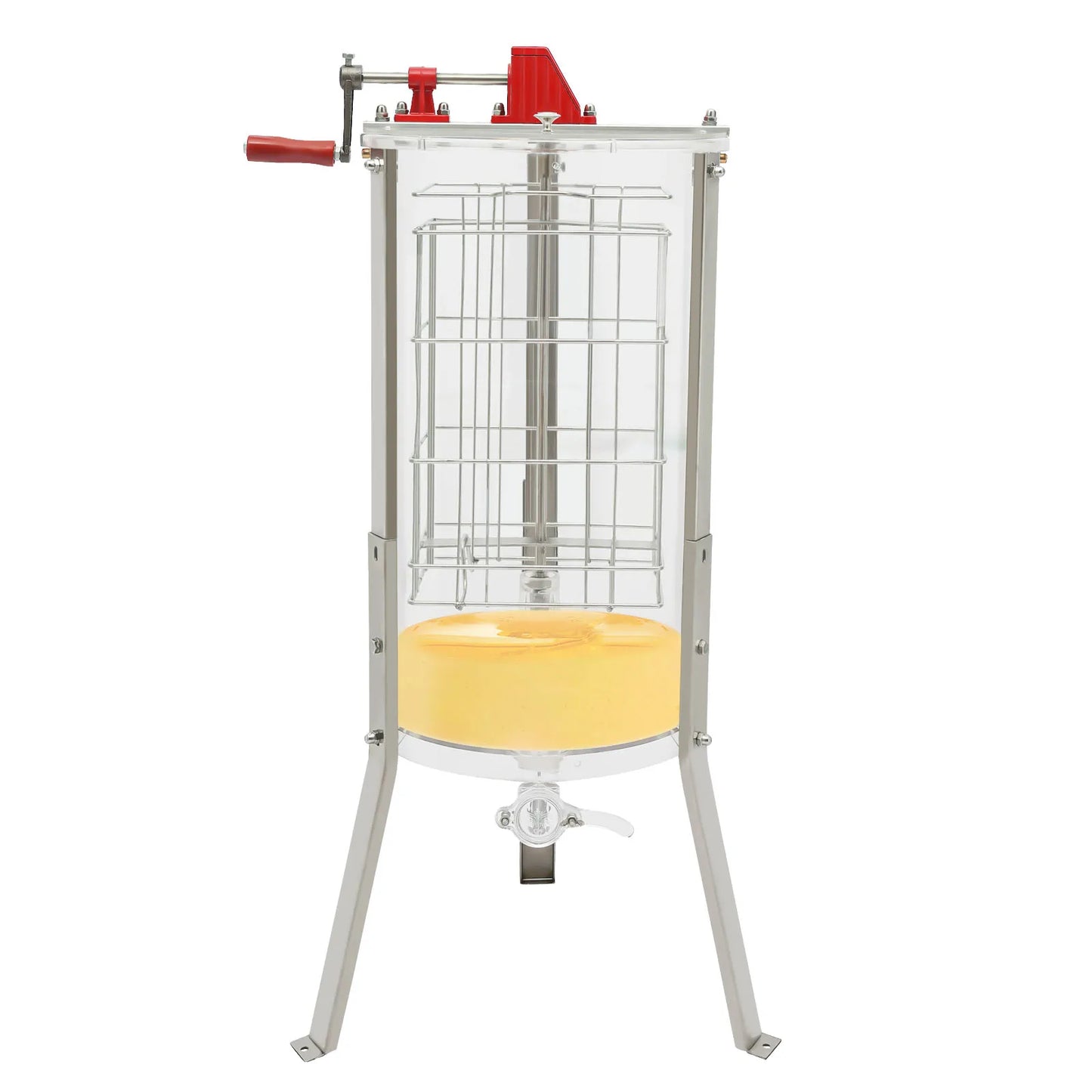 Honey Extractor 2 Frame Manual Honey Extractor Equipment Fully transparent honey separator Beekeeping Apiary Centrifuge Equipmen
