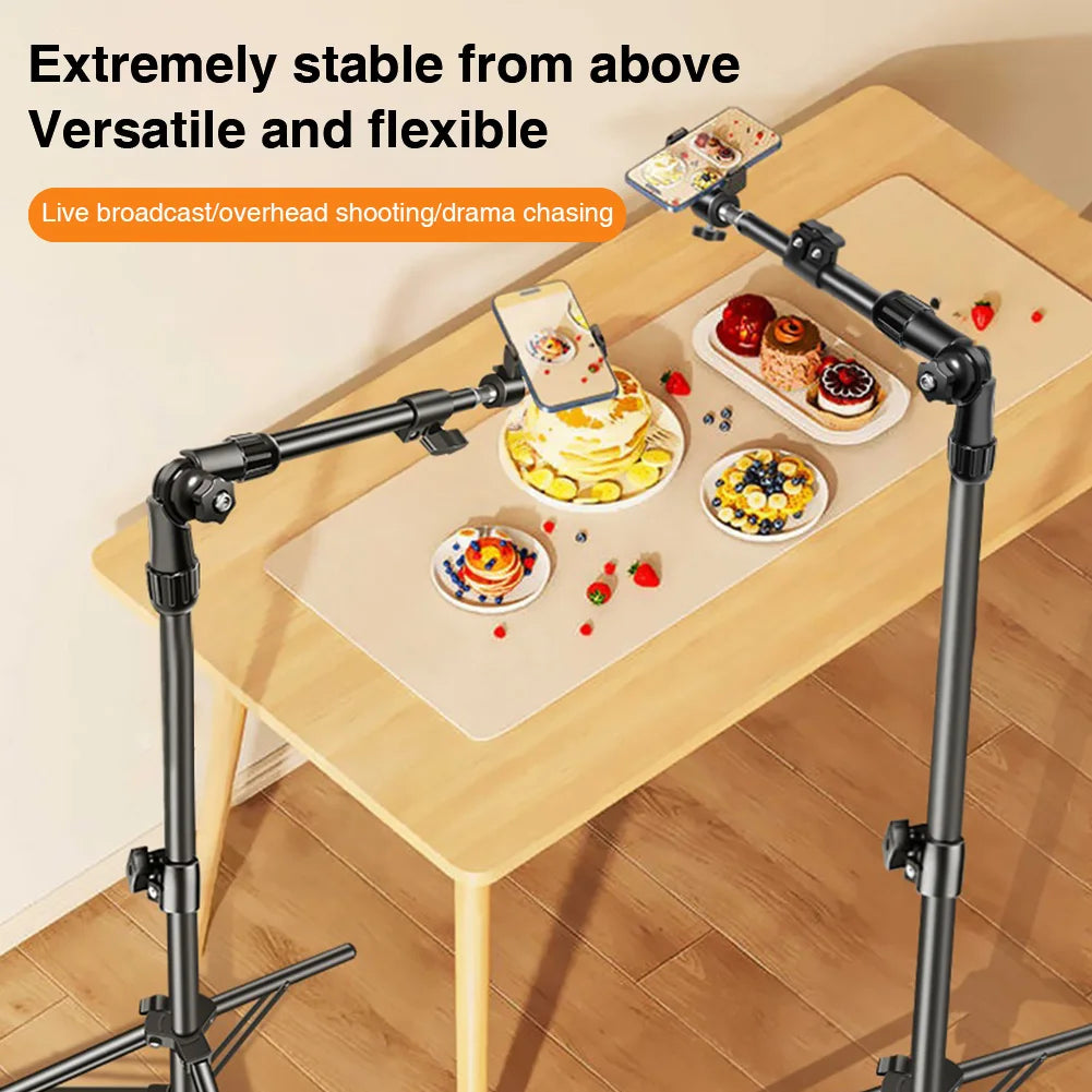 Phone Tripod Adjustable Cell Phone Tripod Stand for Filming Video Recording Live Stream