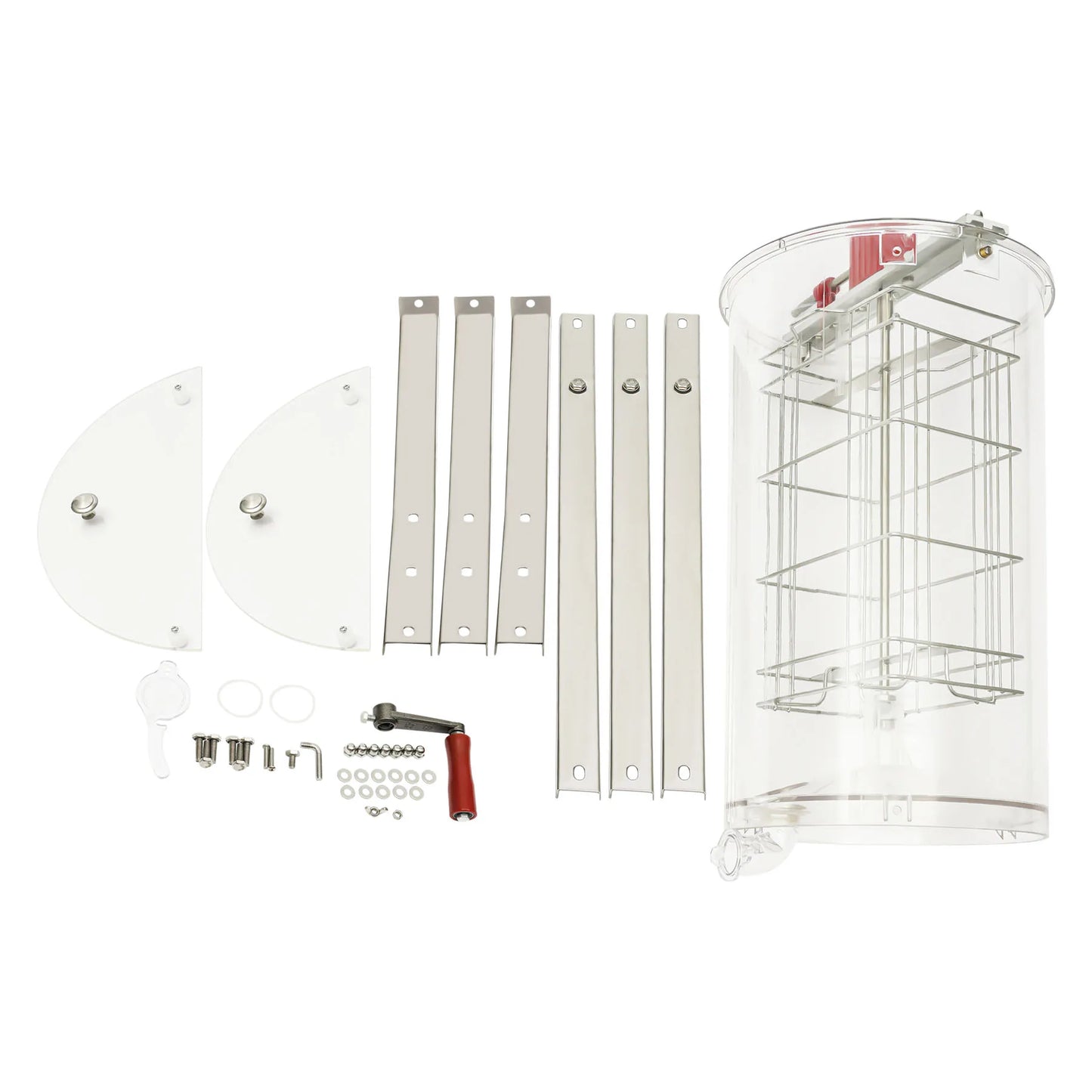 2 Frame Honey Extractor Manual Transparent Acrylic Beekeeping Equipment Honey Spinner Crank Centrifuge Beekeeper Apiary Tool