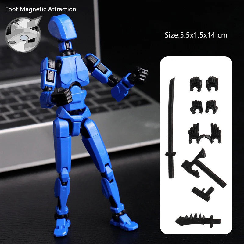 Multi-Jointed Movable Shapeshift Robot Magnetic Attraction 3D Printed Mannequin Dummy 13 Action Figures Toys For Children Adult