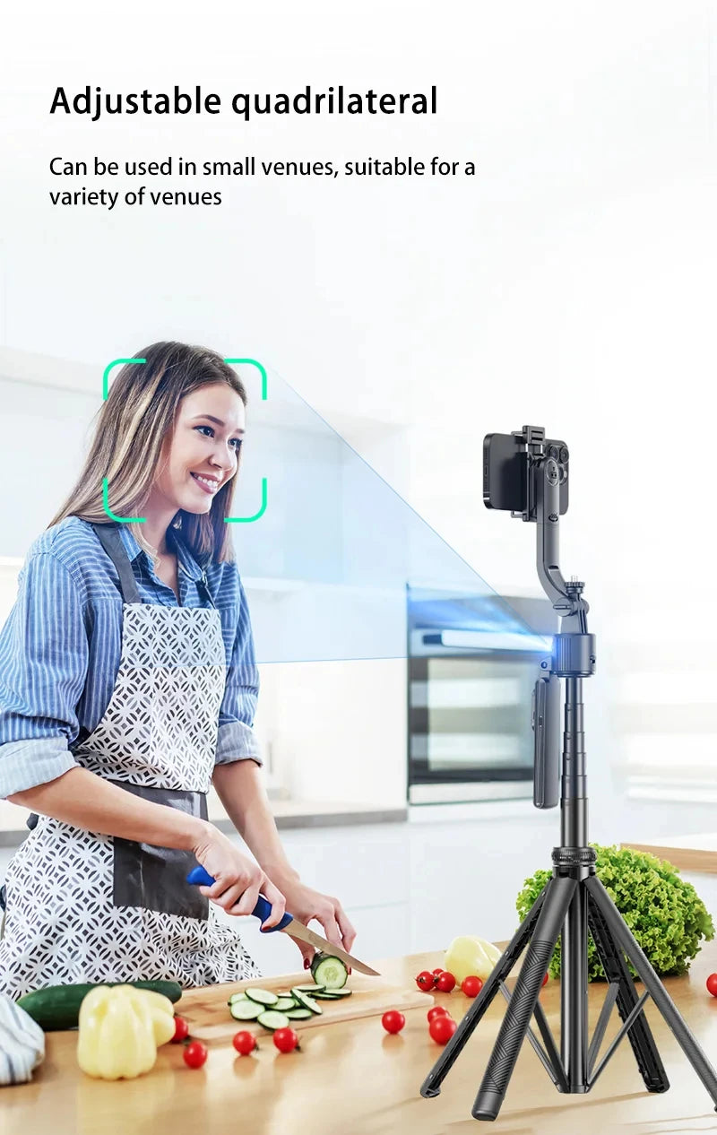 C17 Selfie Stick Intelligent Ai Mobile Follow-Up Anti Shake Retractable Pan Tilt Automatic Camera Tool Phone Holder