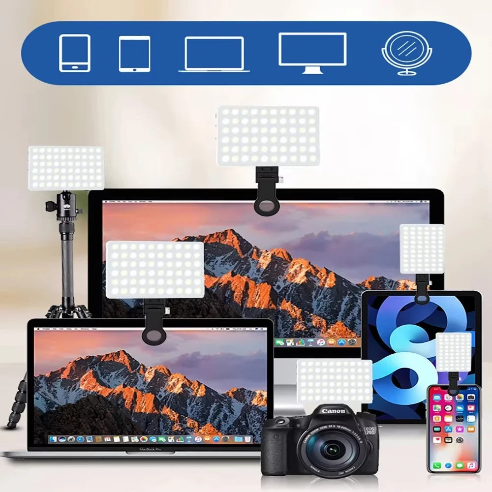 Portable Selfie Light for iPhone Ring Light for Camera Picture, Mobile Phone Make Up Computer Fill Light Multi-style Lamp