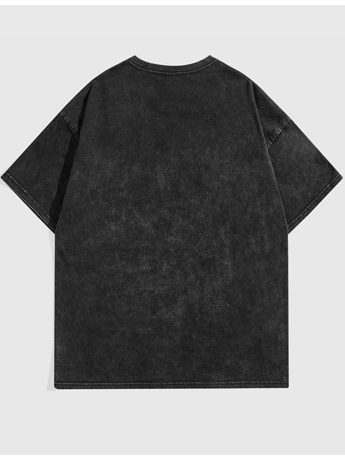1pc, 230G Dual-Sided Washed Jesus Is the Way Truth Life Print Cotton T-Shirt, High-Quality Wax Print Retro Streetwear Style, Round Neck Casual Fit, All-Season Comfort, Machine Washable, Holiday Gift for Men