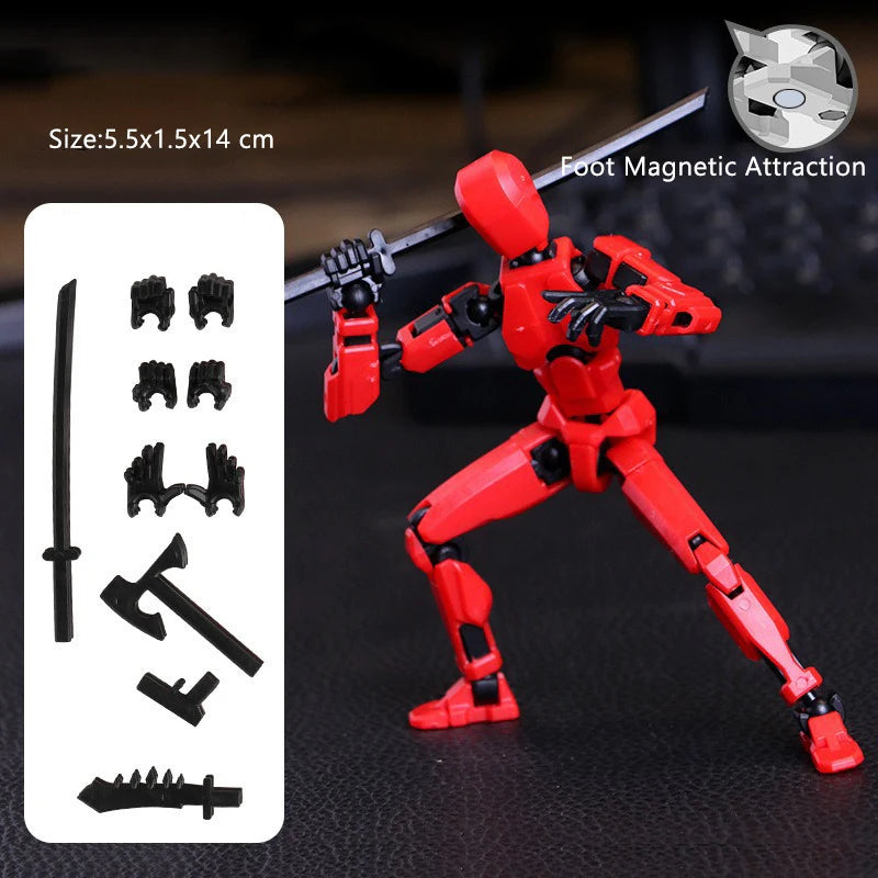 Multi-Jointed Movable Shapeshift Robot Magnetic Attraction 3D Printed Mannequin Dummy 13 Action Figures Toys For Children Adult