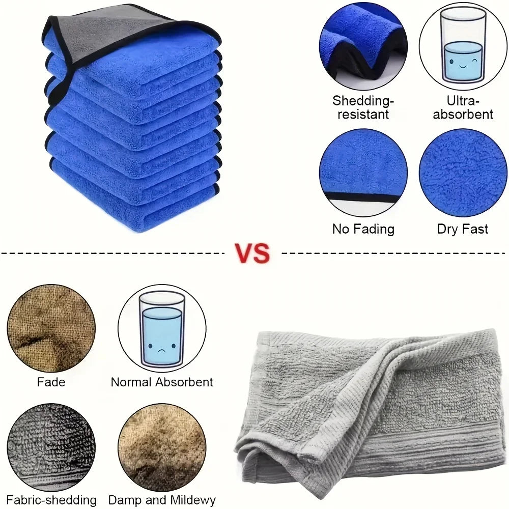 Microfibre Car Cleaning Towels – Reusable Car Care Cloths