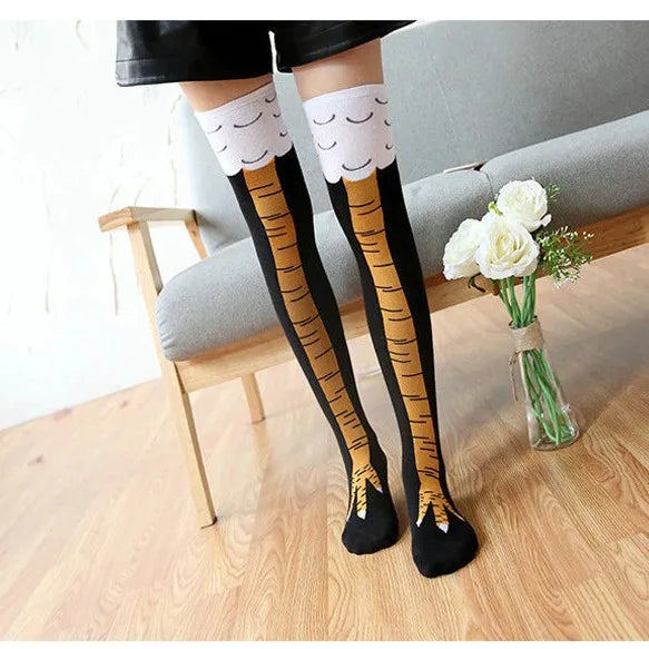 Chicken Feet Socks Chicken Feet Socks Funny Tiktok Same Funny Chicken Feet Socks Valentine's Day Birthday Gift Ostrich M