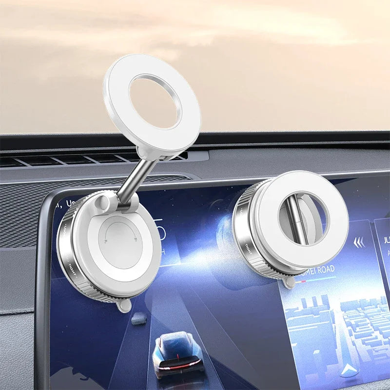2026 New 360 ° Adjustable Suction Cup Phone Holder Vacuum Magnetic Car Phone Holder Magnetic Foldable Phone Holder Pocket Sized