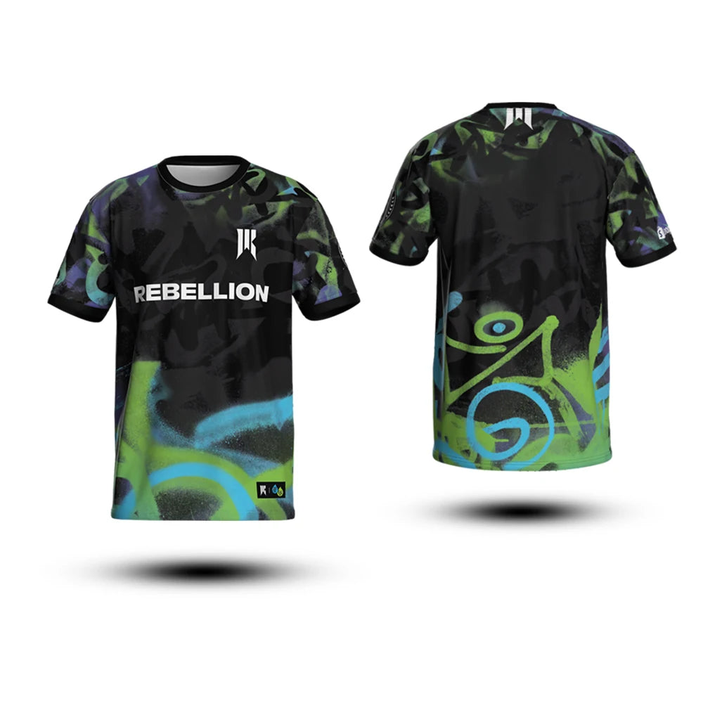 2025 Customizable Jersey DOTA2 Esports Gear Shopify Rebellion Training Wear Streetwear Short Sleeve T-Shirt Unisex Top Oversized
